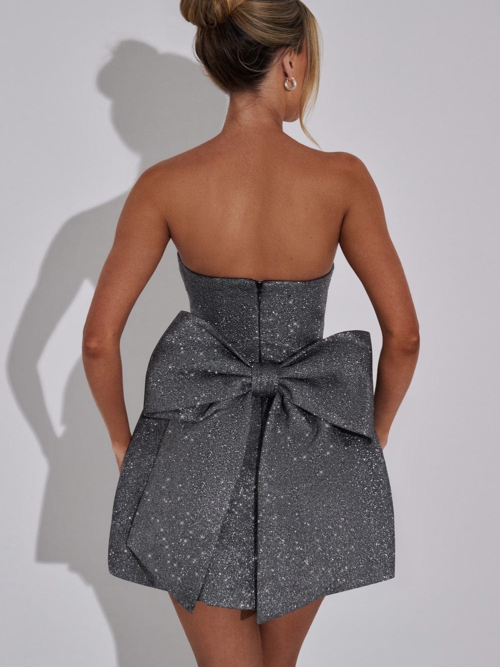 Babyboo Fashion Alice Mini Dress - Grey Sparkle